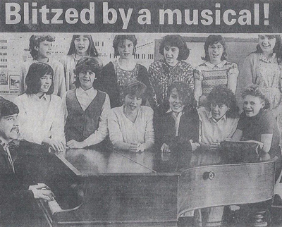 p11Carterclipping | Schools Week 1985: Carter on piano during his first term as head of music at a Reading school