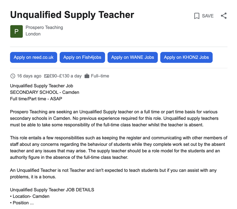 Prosperounqualifiedjobadinaet800px | Schools Week