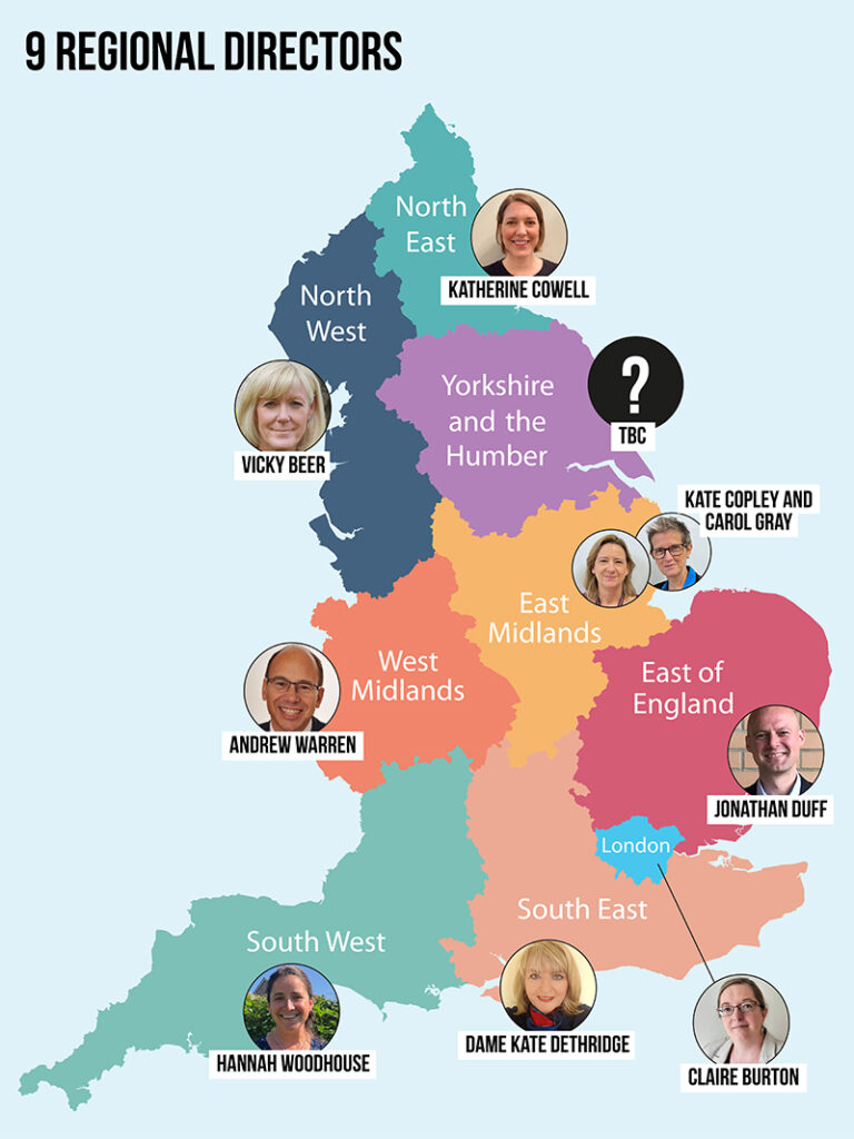 Regional Directors map | Schools Week