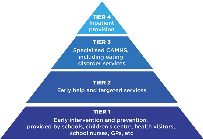 Tiersystemtriangleinset800px | Schools Week CAMHS